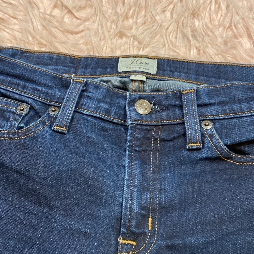 J. Crew 8” Toothpick Jean in Classic Rinse sz 27